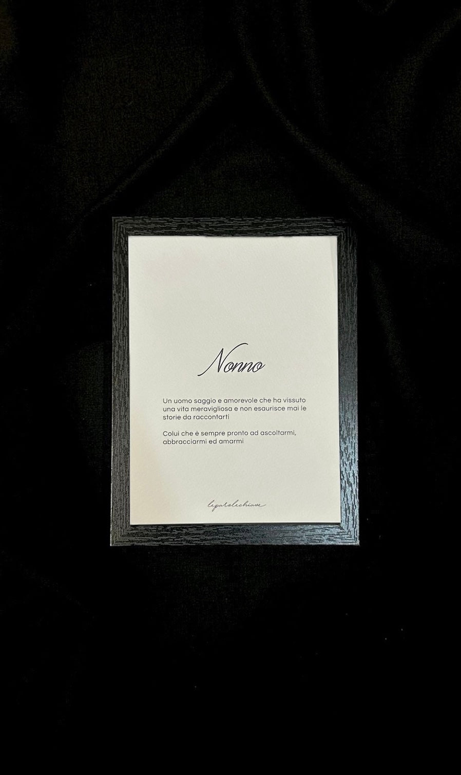 NONNO - 13x18cm con cornice