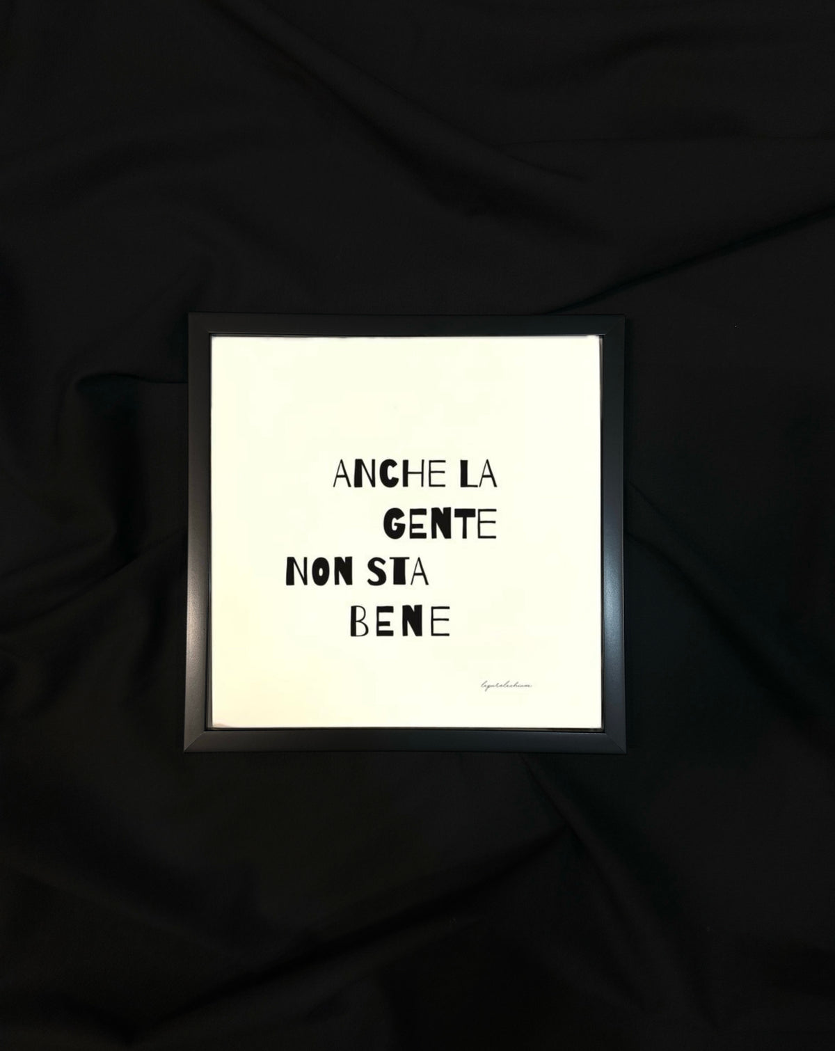 SAGGEZZA LEGGERA - 20x20cm con cornice