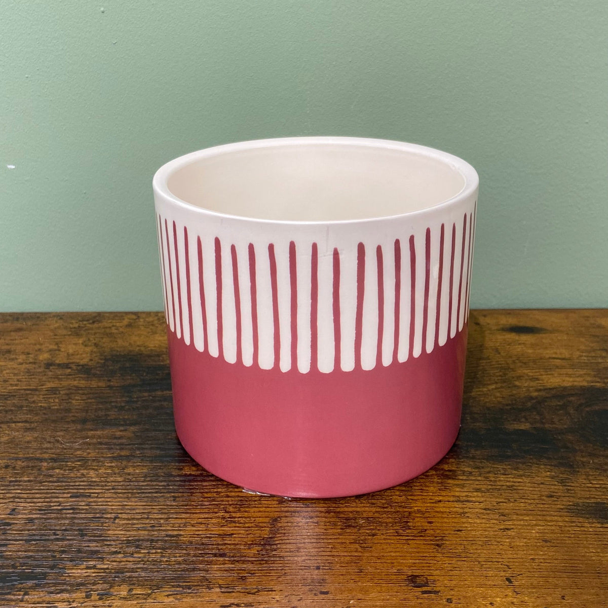 Vaso fascia e righe - bordeaux