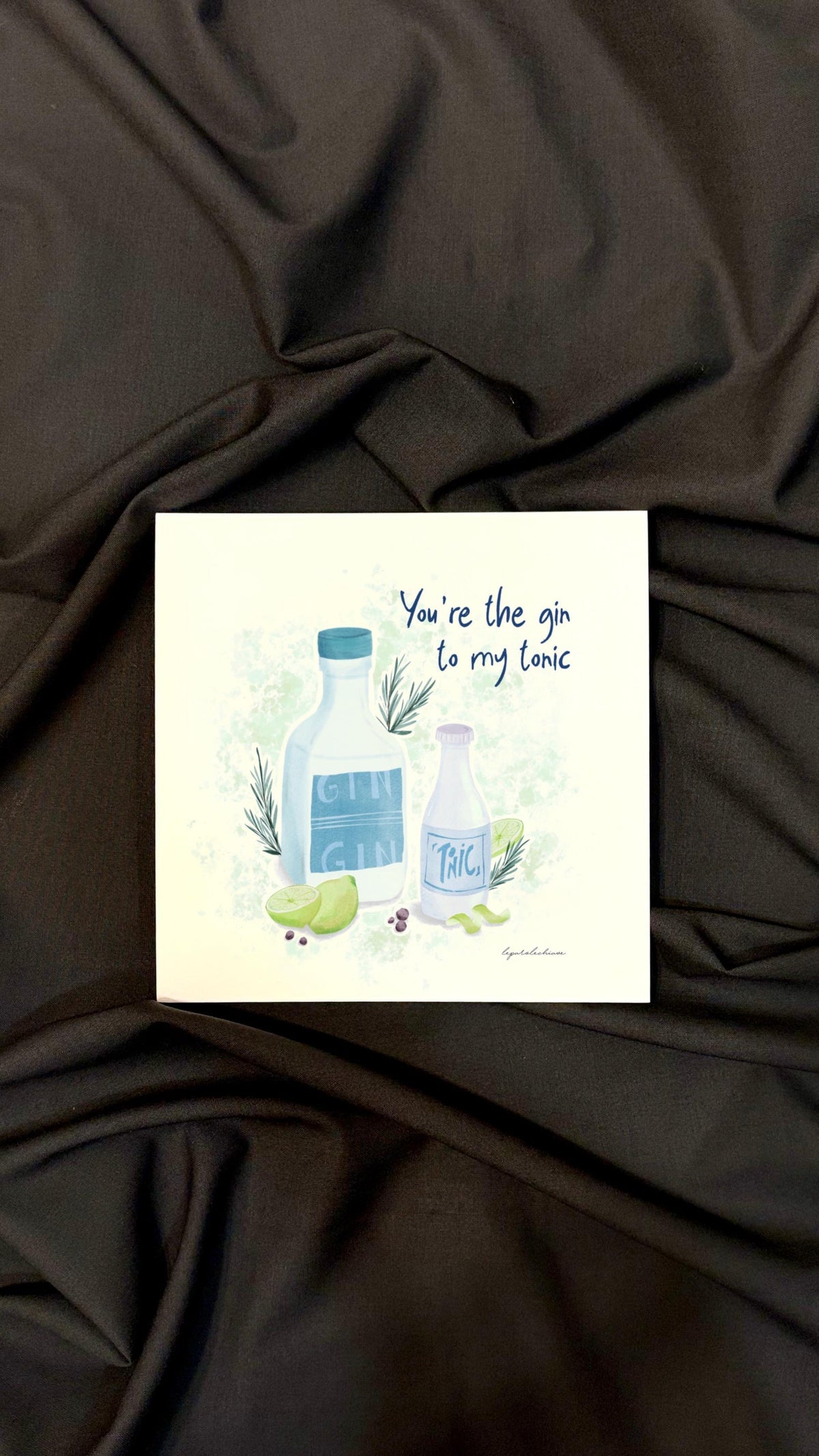 GIN TO TONIC - 20x20cm