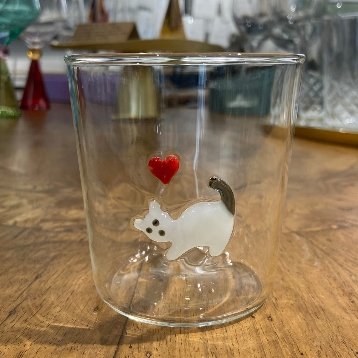 Bicchiere WD - rilievo gatto