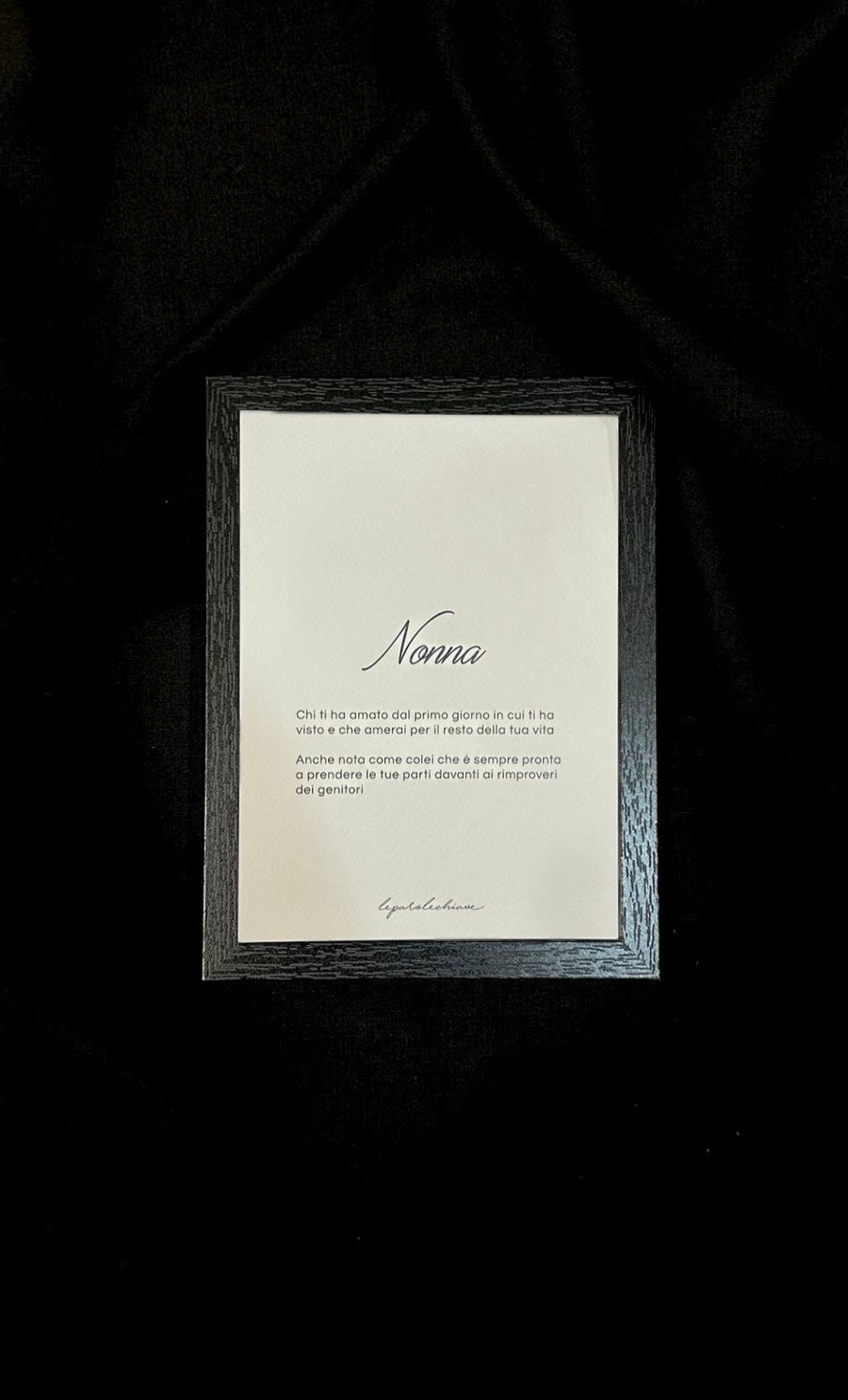 NONNA - 13x18cm con cornice