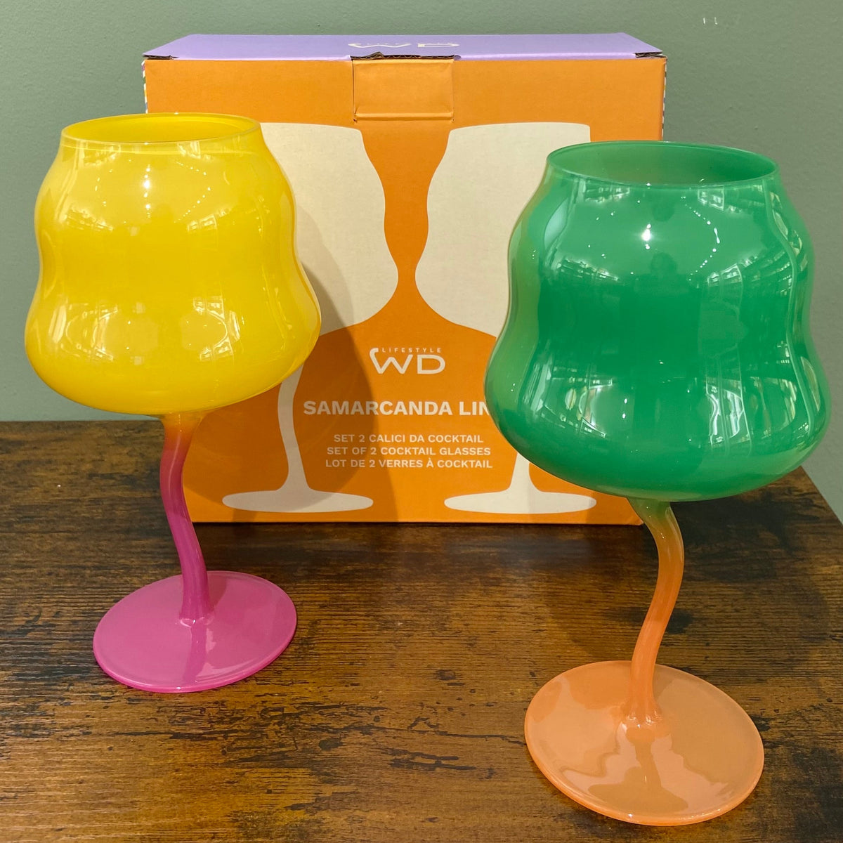 Set due calici cocktail