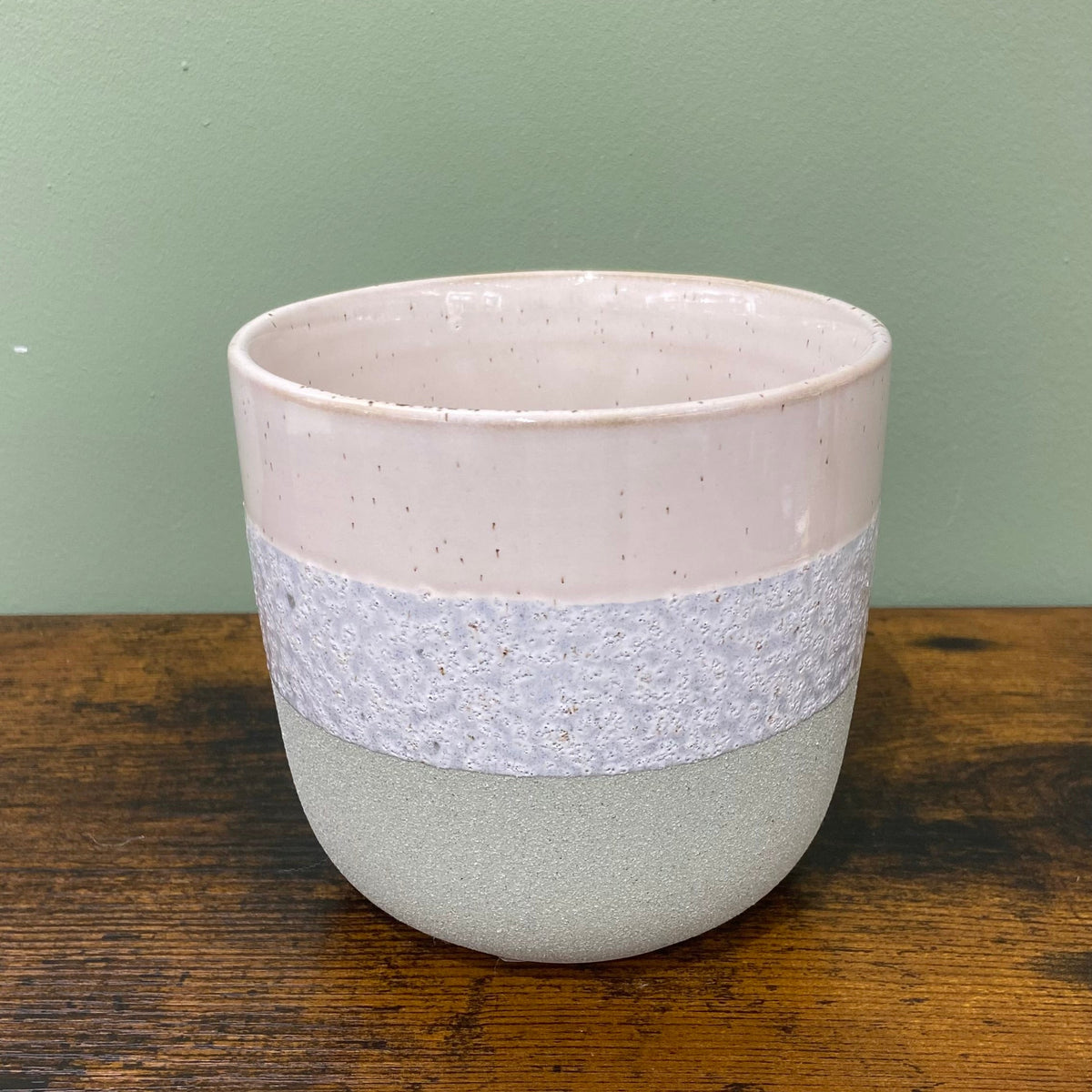 Vaso bicolore - verde pastello