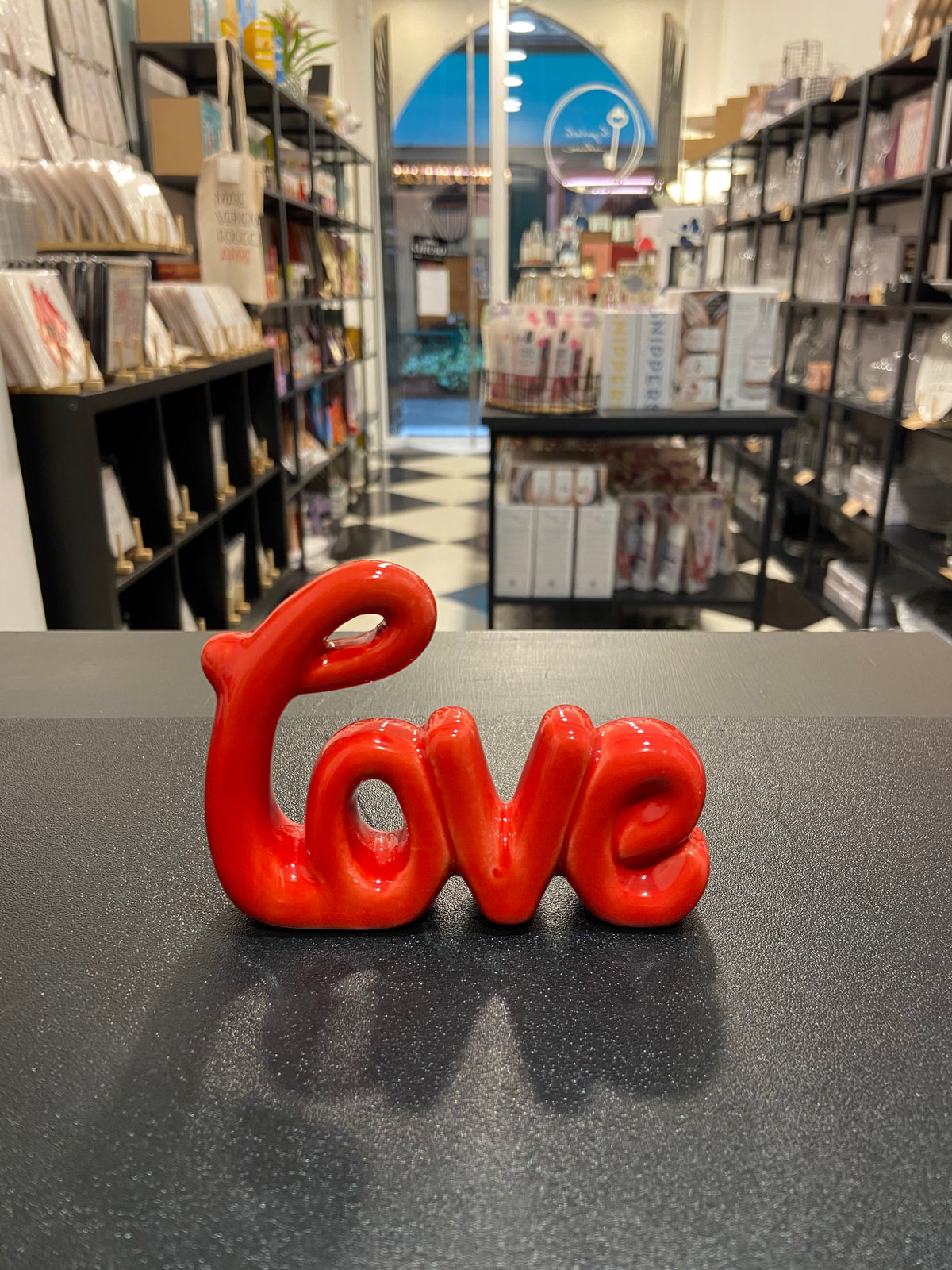 SCRITTA LOVE corsivo - Rosso