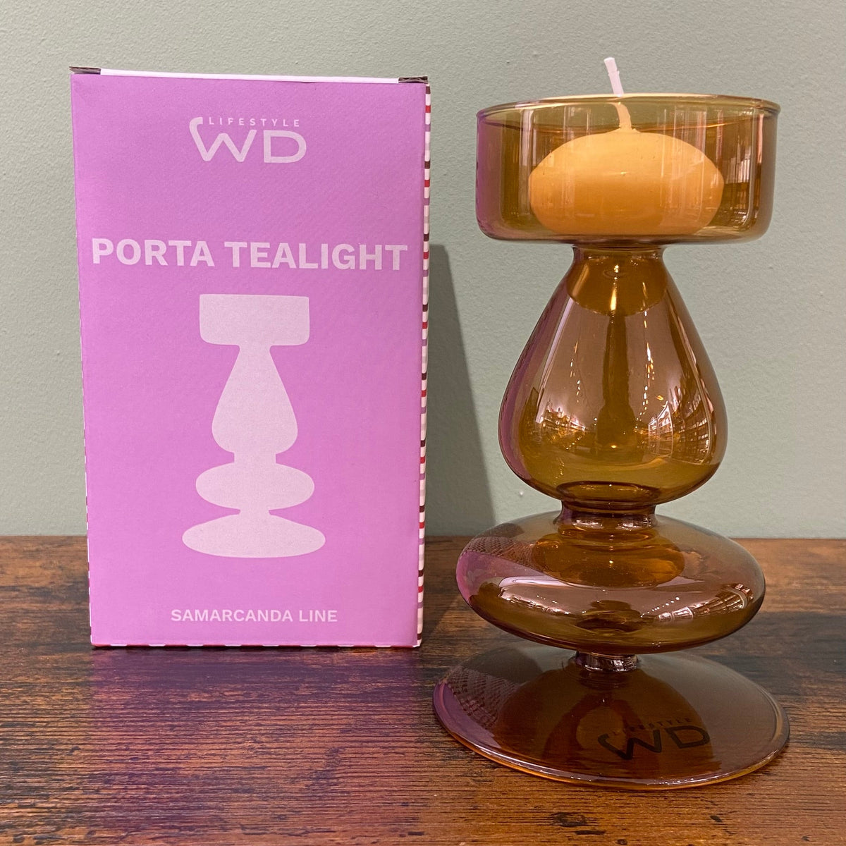 Porta tealight - Marrone