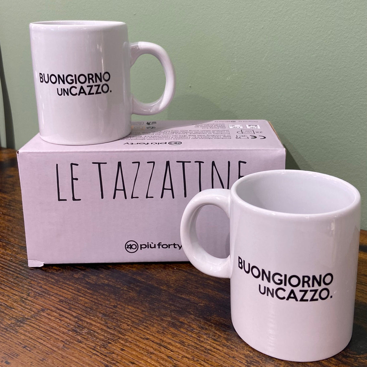 Set due tazzine - buongiorno un cazzo