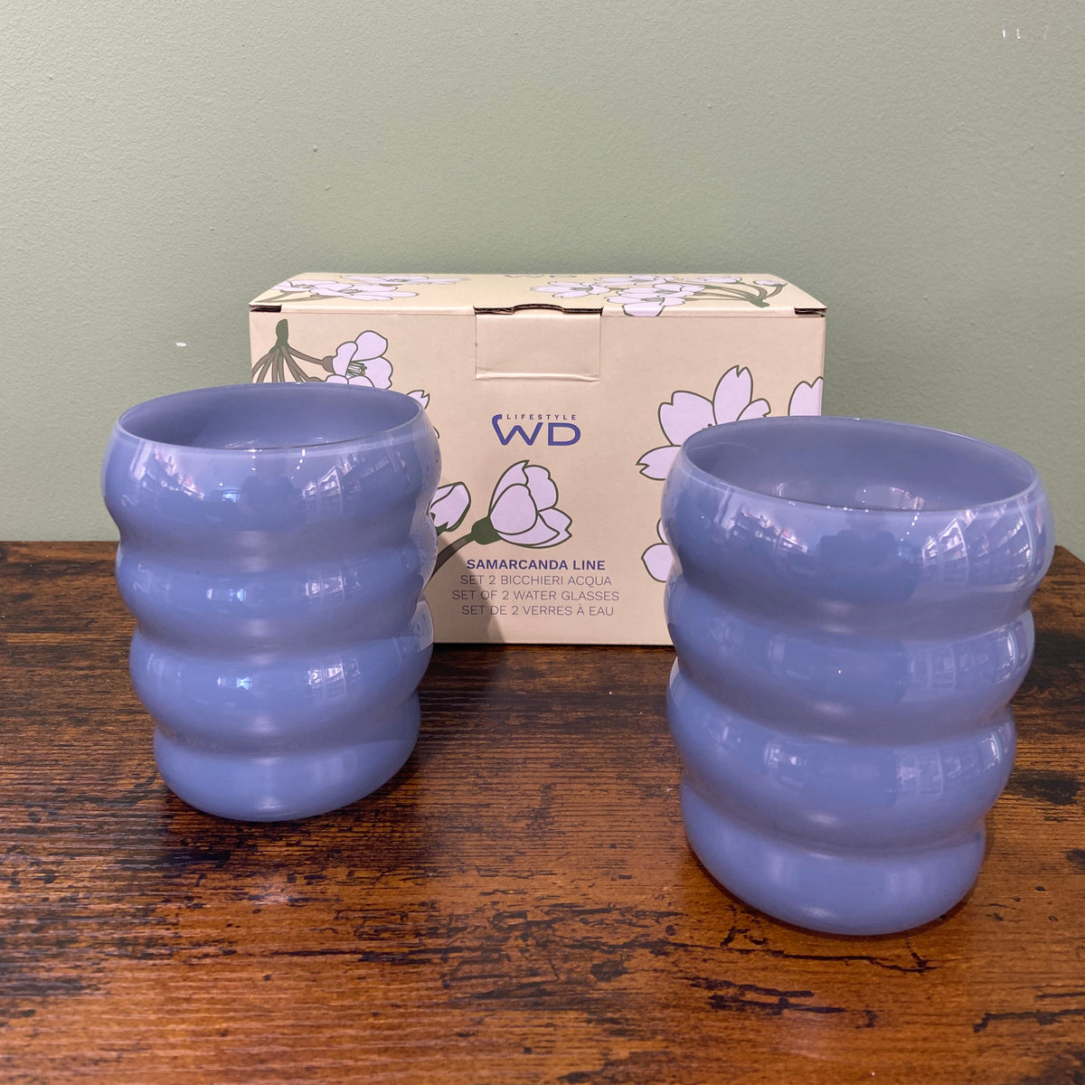 Set due bicchieri - Azzurro