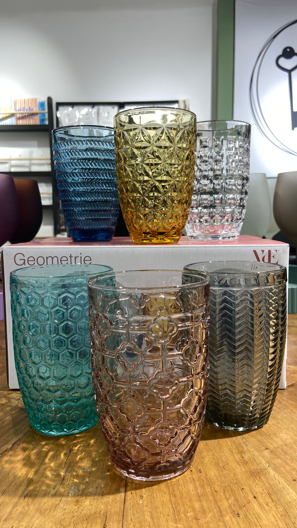 Set sei bicchieri bibita - Geometrie