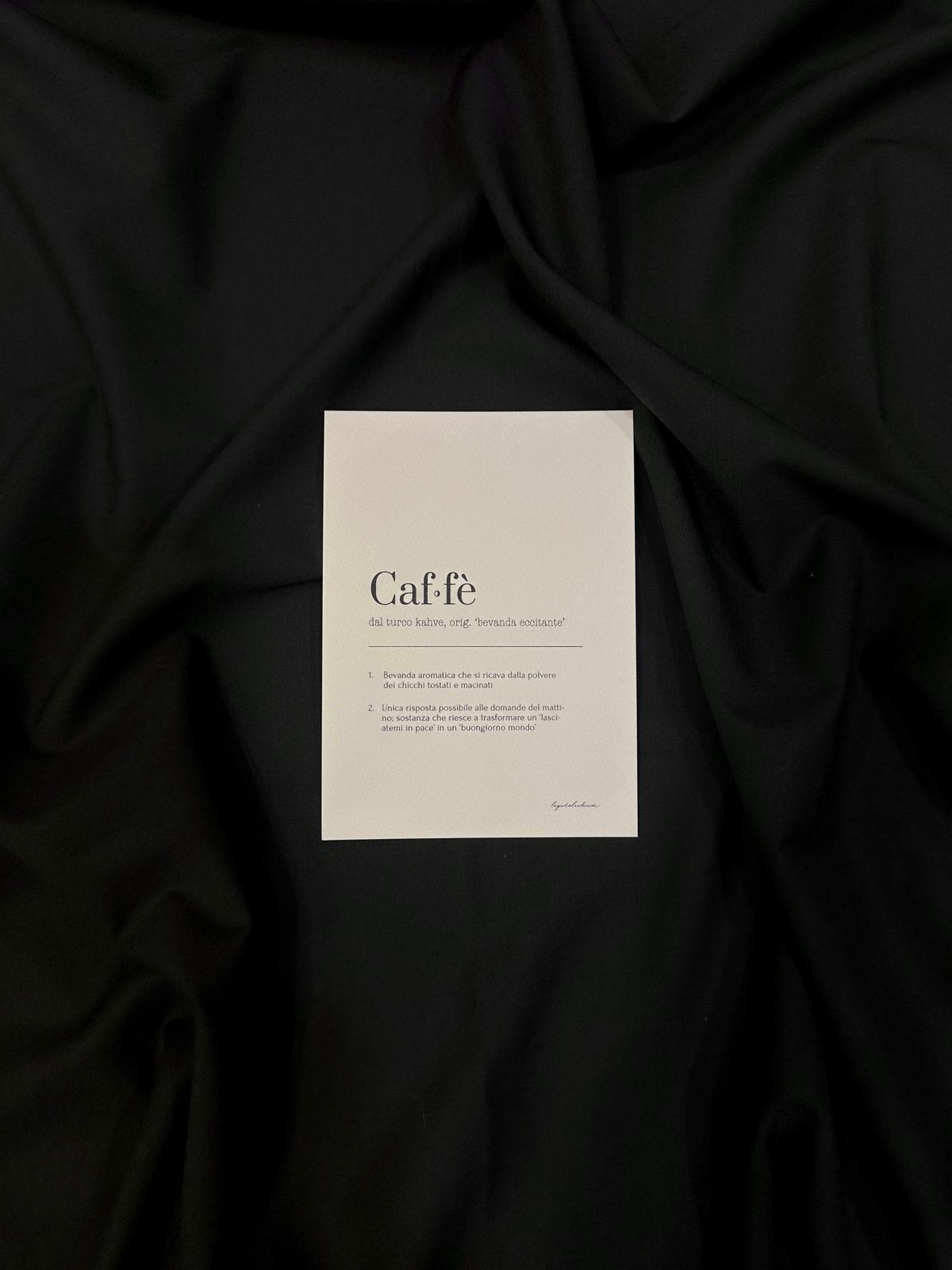 CAFFÈ - Definizioni - 13x18cm
