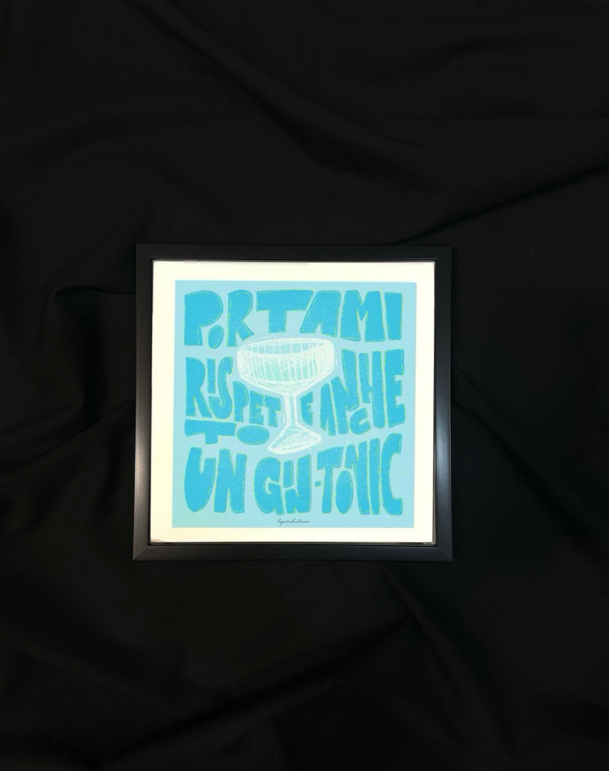 RISPET-TONIC - 20x20cm con cornice