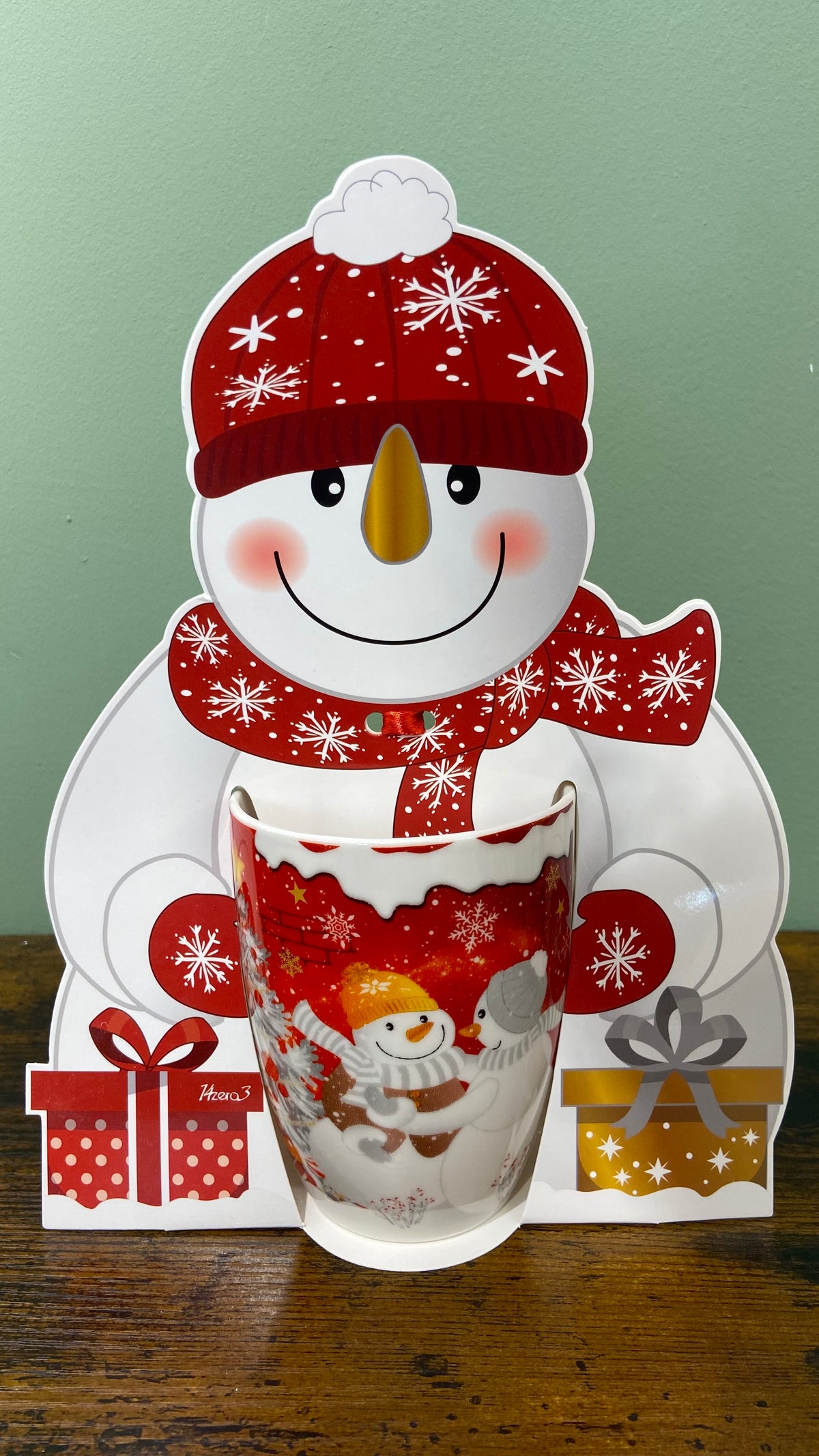 MUG natalizia - Babbo Natale e pupazzo di neve
