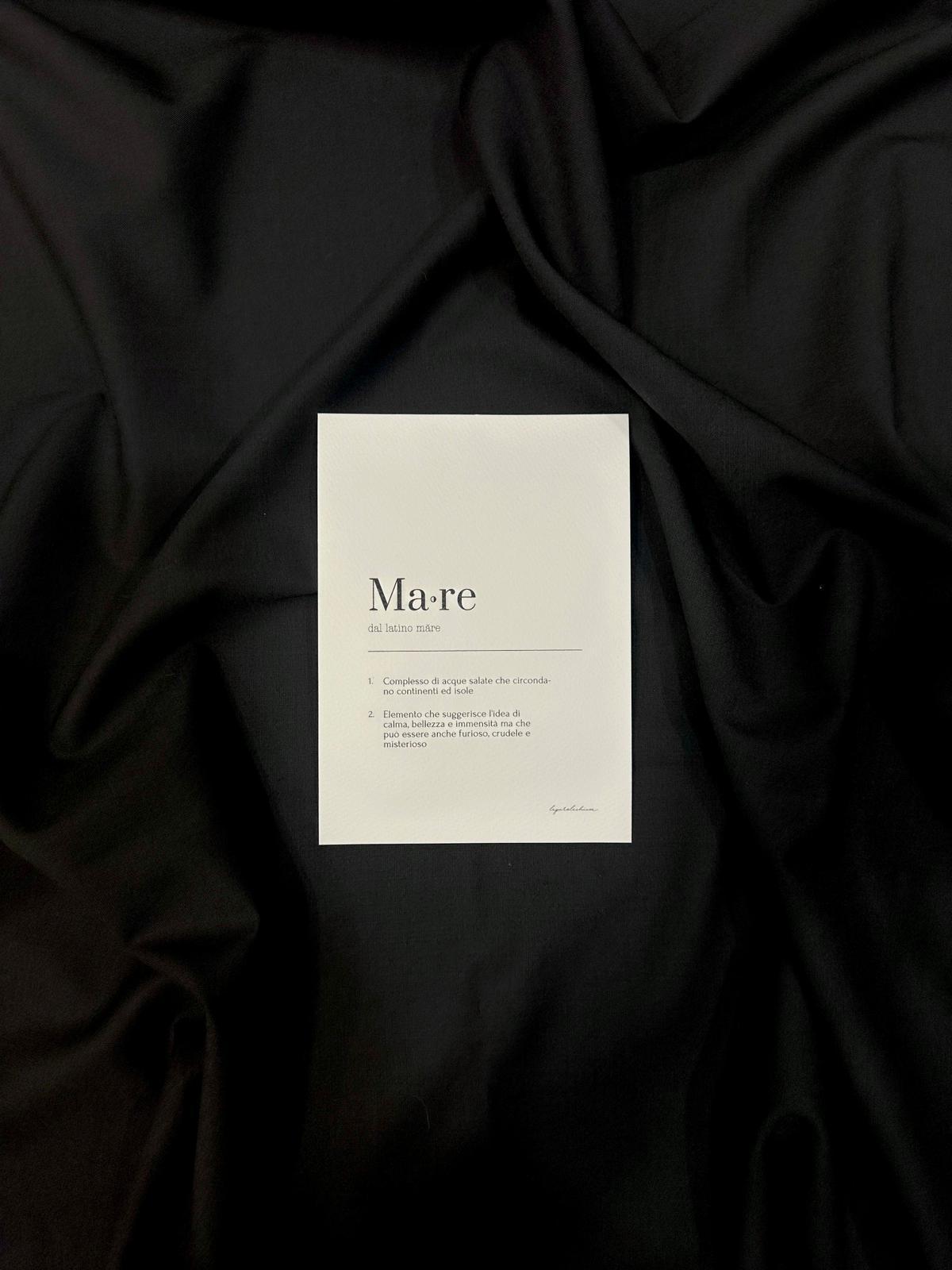 MARE - Definizione - 14x18cm