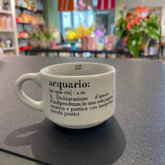Tazzina zodiaco - Acquario