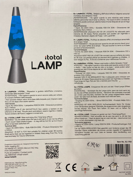 Lampada lava - Argento