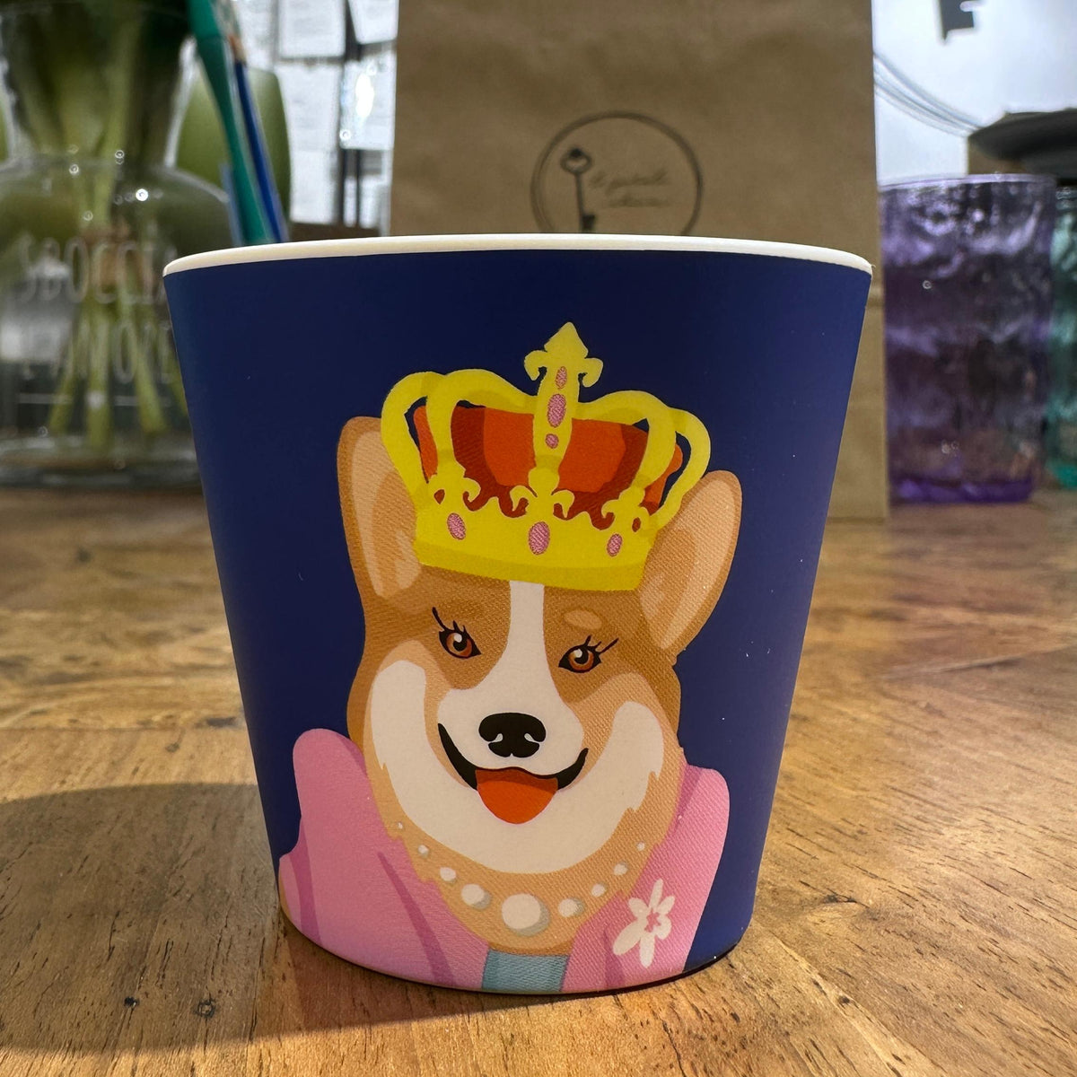 Espresso cup - Nina "God save the corgi"
