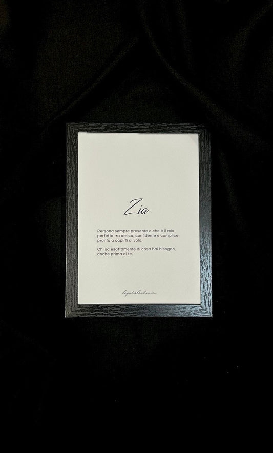ZIA - 13x18cm con cornice