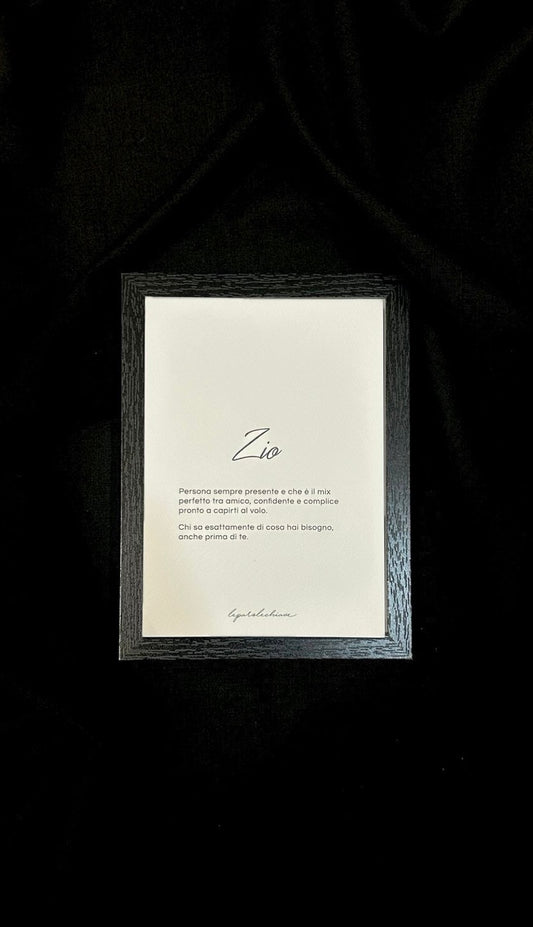 ZIO - 13x18cm con cornice