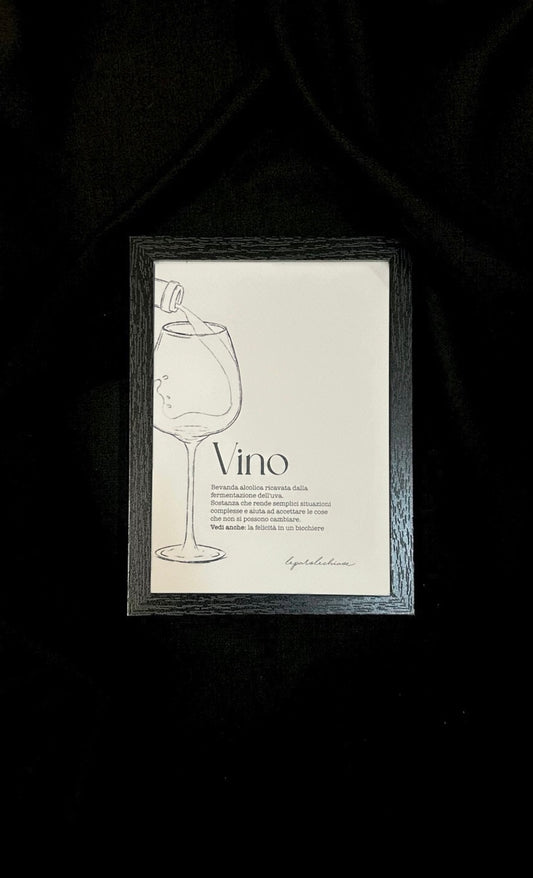VINO - Definizioni - 13x18cm con cornice