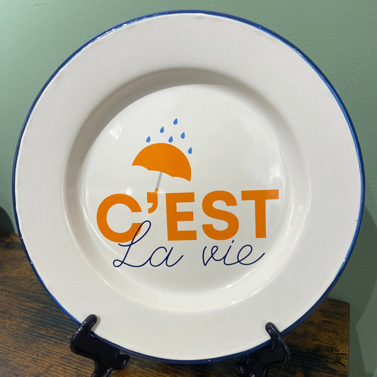 Piatto in latta - C’est la vie
