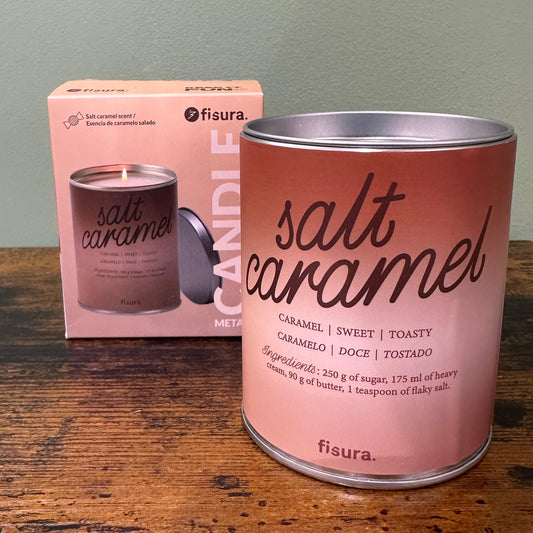 Candela in latta - caramello salato
