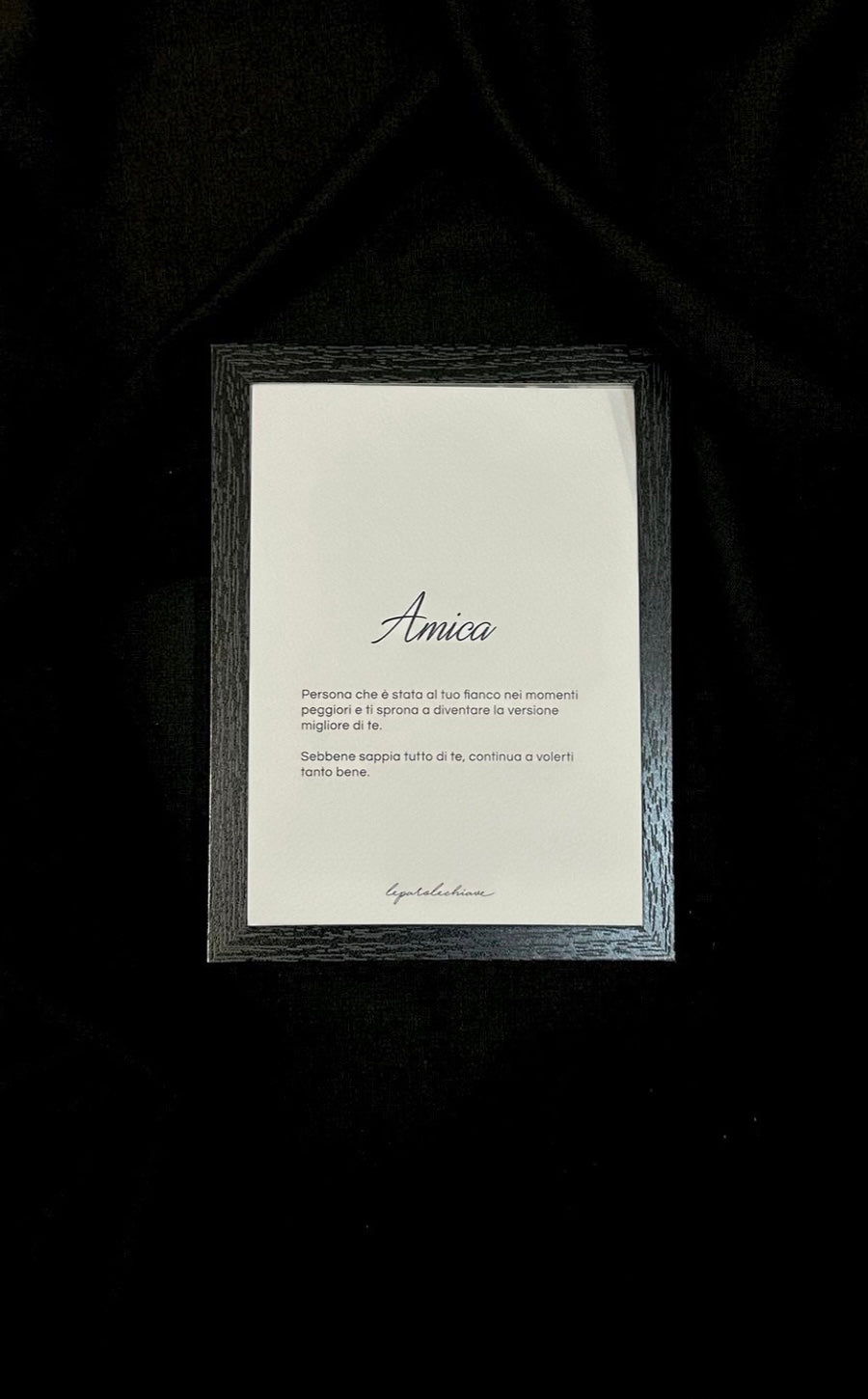 AMICA - 13x18cm con cornice