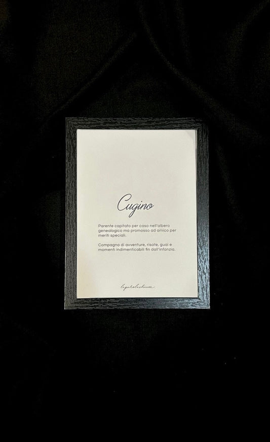 CUGINO - 13x18cm con cornice
