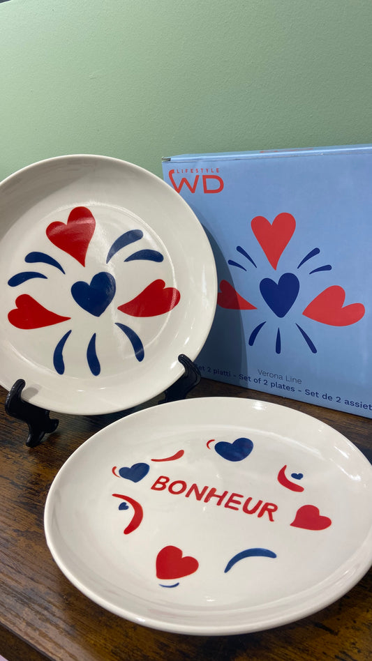 Set due piatti dessert - Bonheur