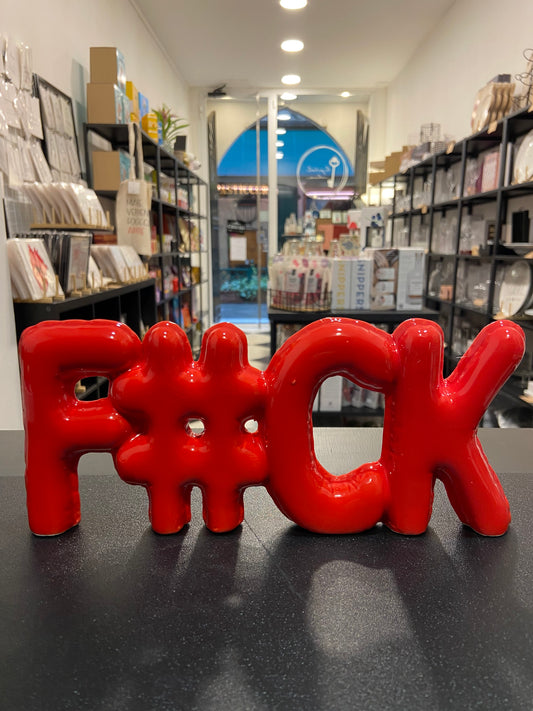 SCRITTA F#CK - Rosso