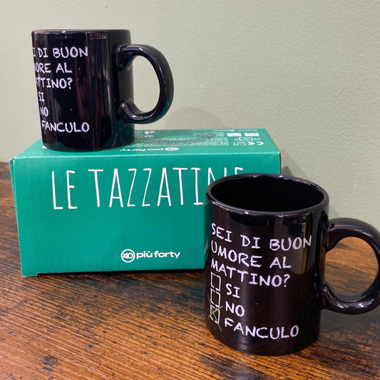 Set due tazzine - sei di buon umore al mattino?
