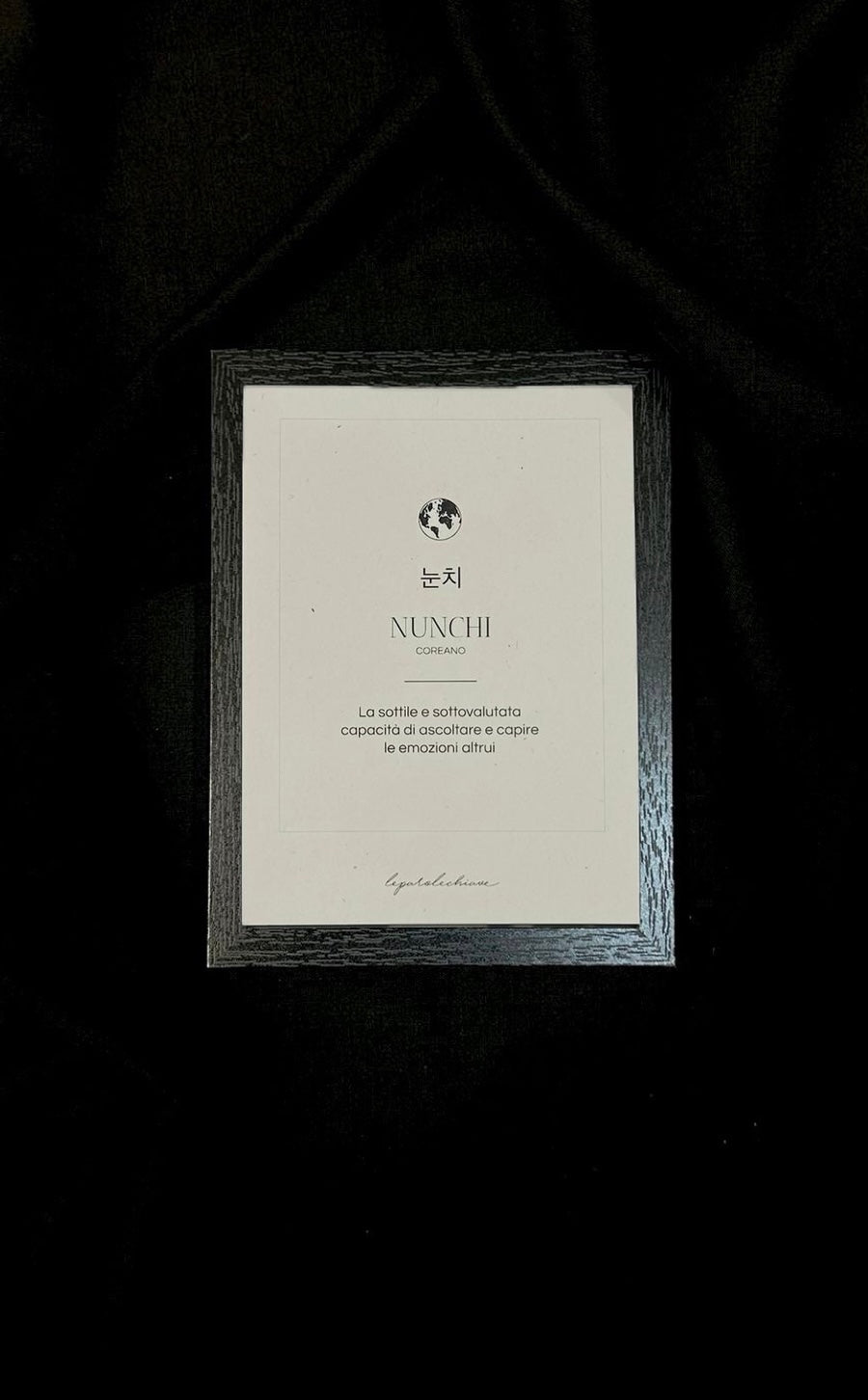NUNCHI - Intraducibili - 13x18cm con cornice