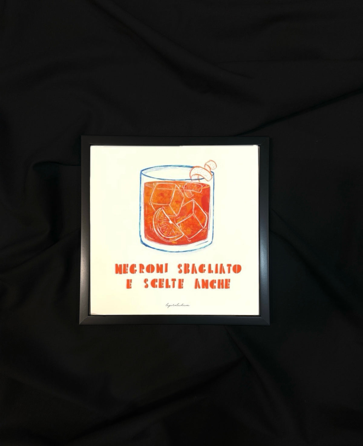 SORSI DI IRONIA - 20x20cm con cornice