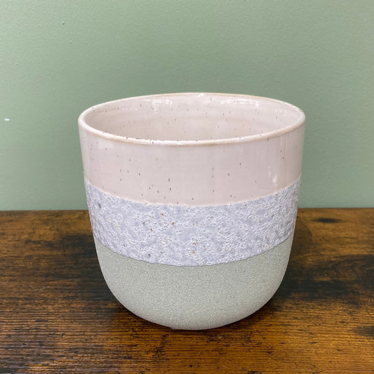 Vaso bicolore - verde pastello