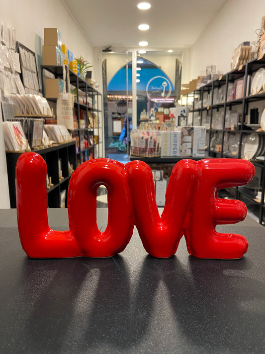 SCRITTA LOVE - Rosso