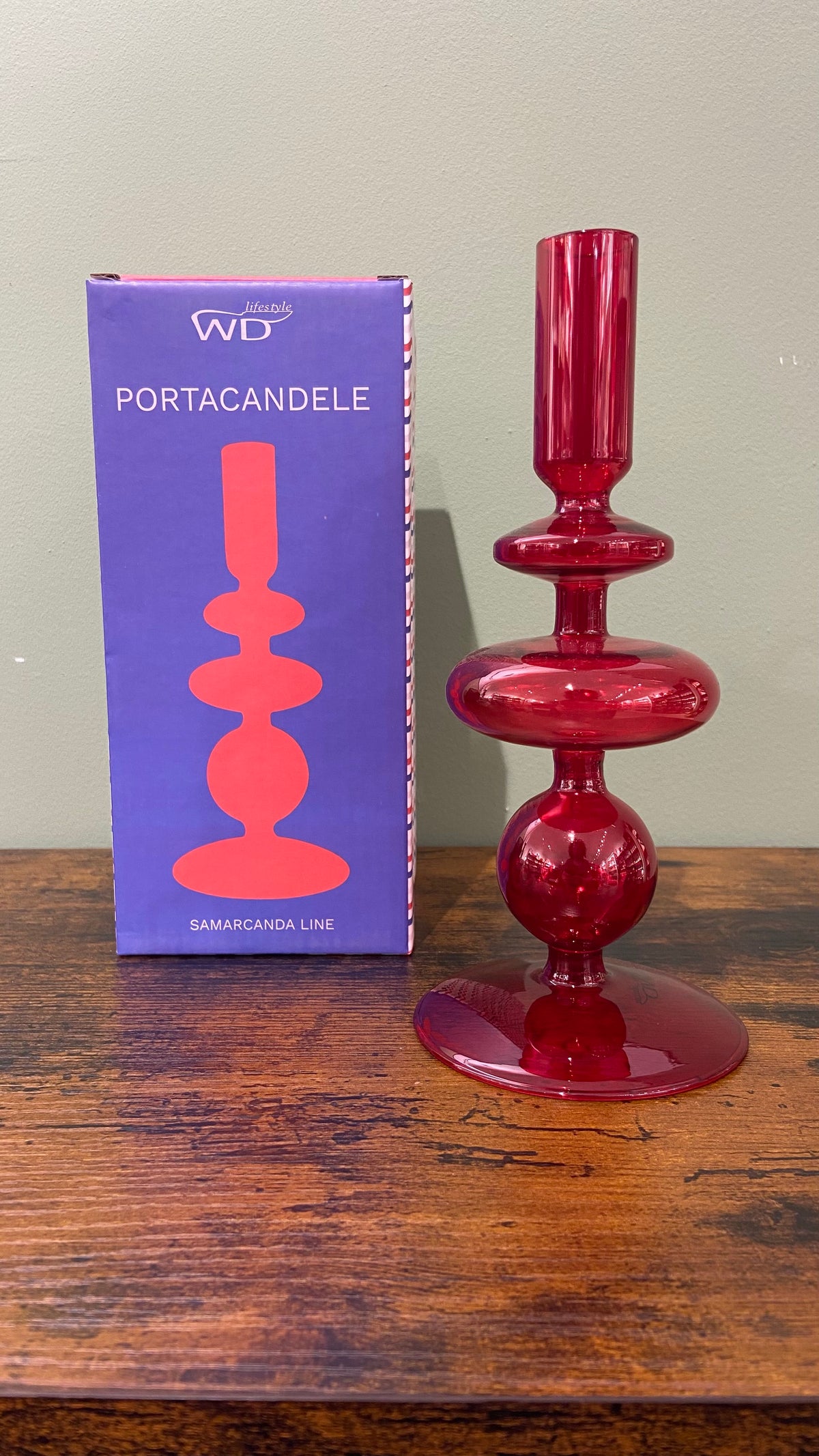 Portacandele - Rosso