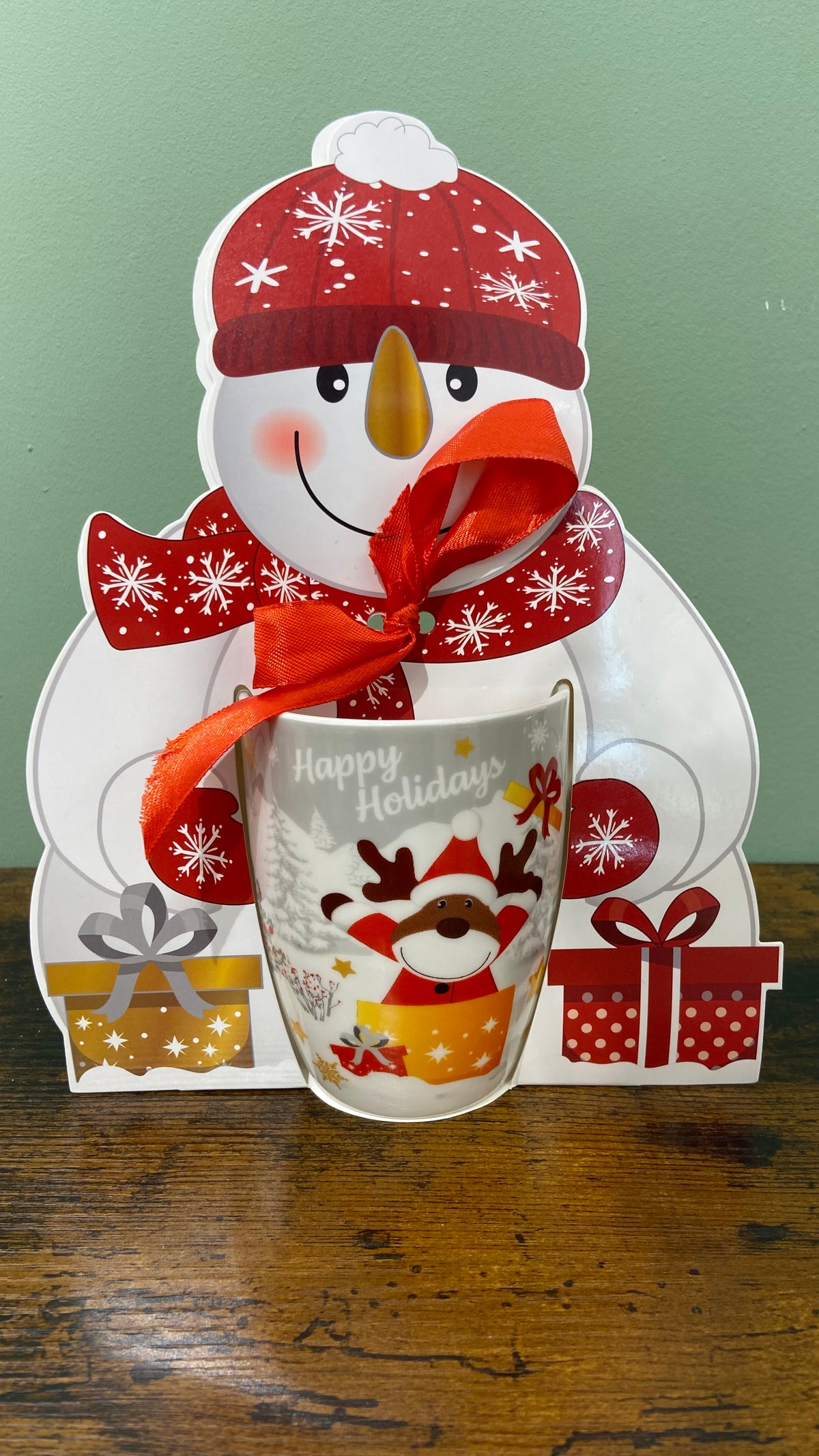 Mug natalizia - Renna e Babbo Natale