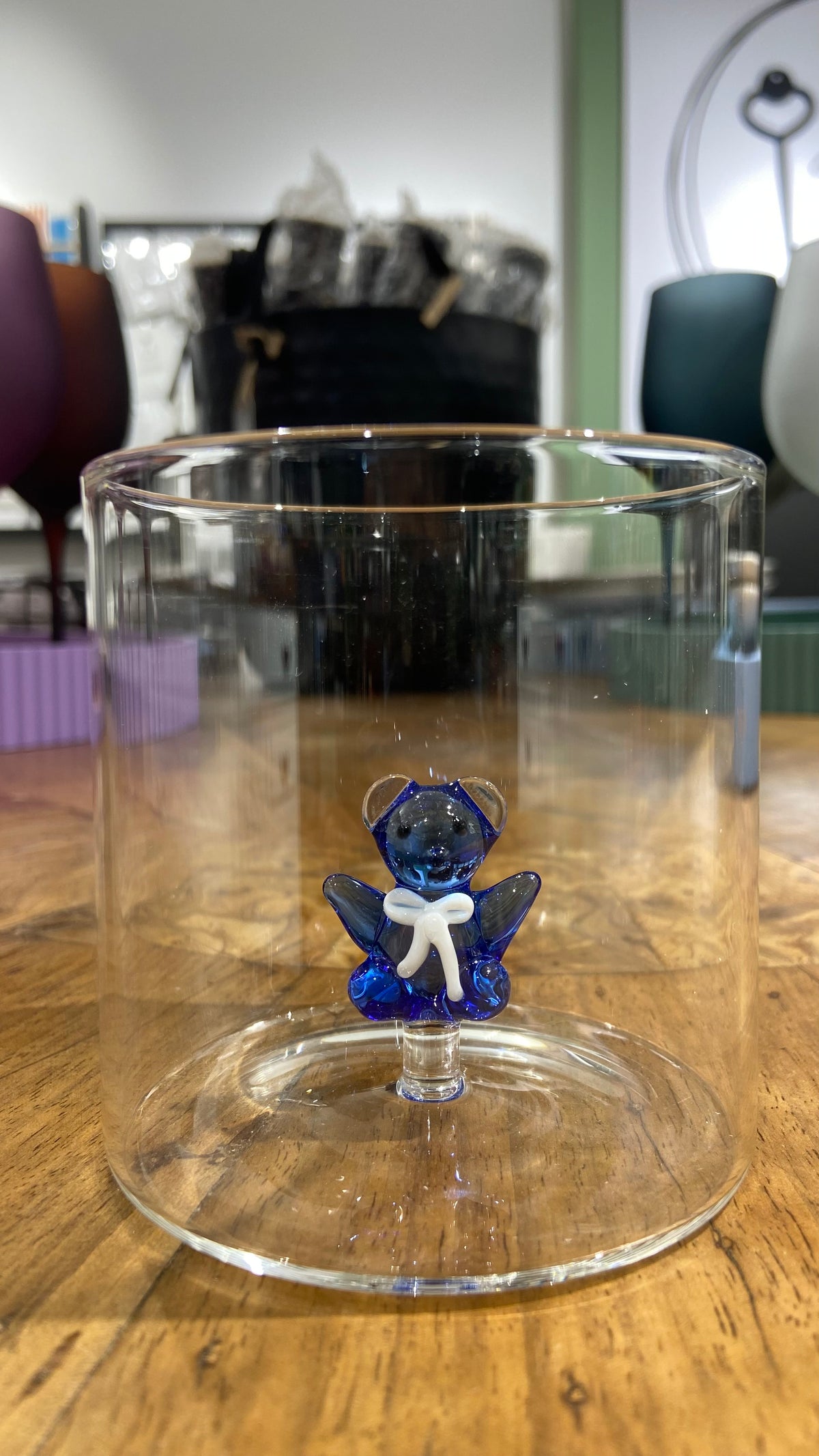 Bicchiere WD - Orsetto blu