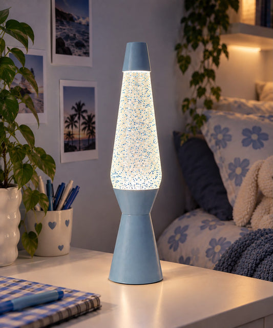 Lampada glitter - Celeste