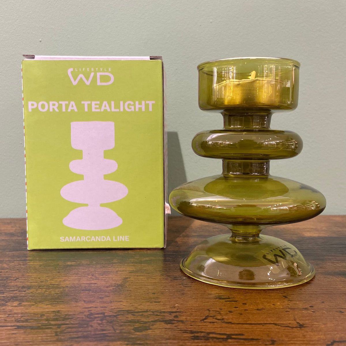 Porta tealight - Verde oliva