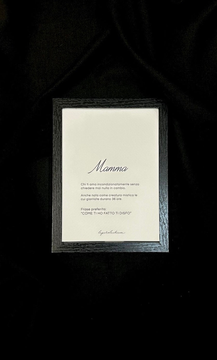 MAMMA - 13x18cm con cornice