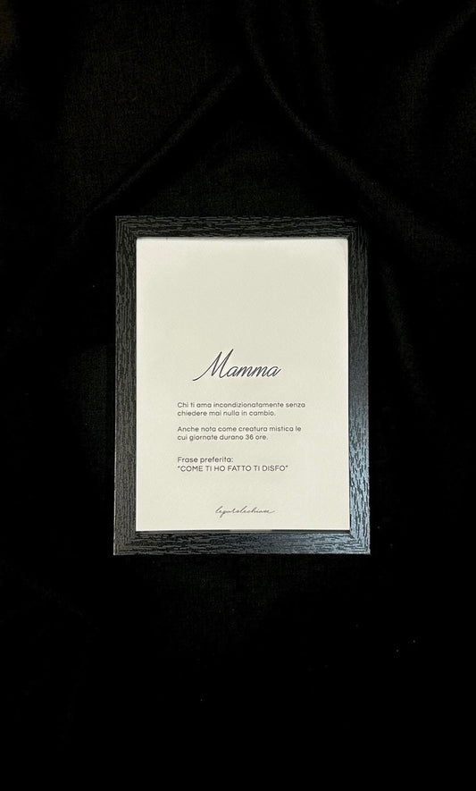 MAMMA - 13x18cm con cornice