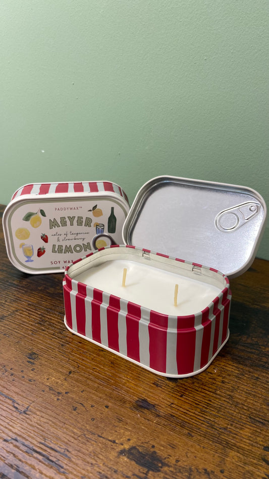 Candela in latta - Mayer Lemon