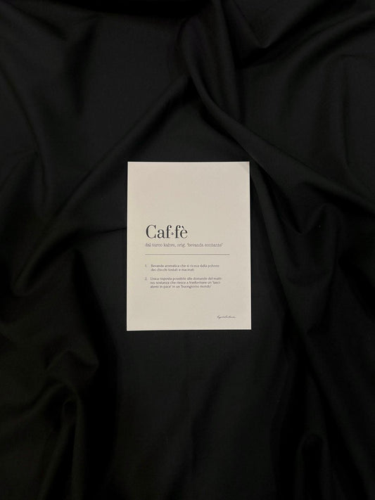CAFFÈ - Definizioni - 13x18cm
